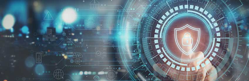 Businessman managing data and system to safeguard sensitive information from cyber threats and maintain trust in the industry