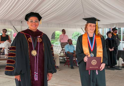 Image of President Stone and Jammie Minaya