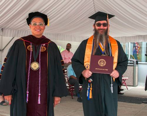 Image of President Stone and John Phelps