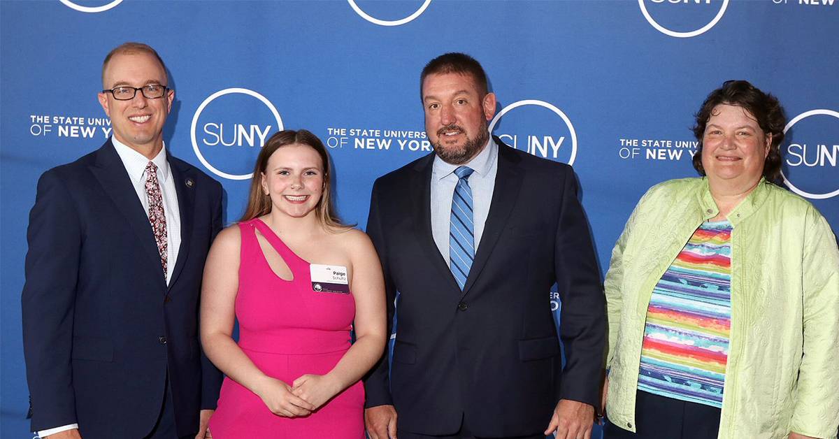 Assemblyman Mark C. Walczyk, Paige M. Schultz, and JCC Administrator-in-Charge, Daniel J. Dupee, II and Jerilyn Fairman