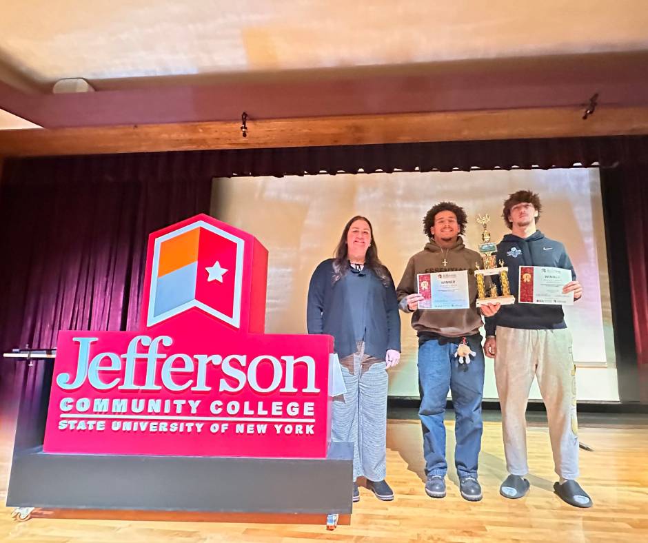 Spaghetti Bridge Building Competition - Image of 1st Place Winning Team