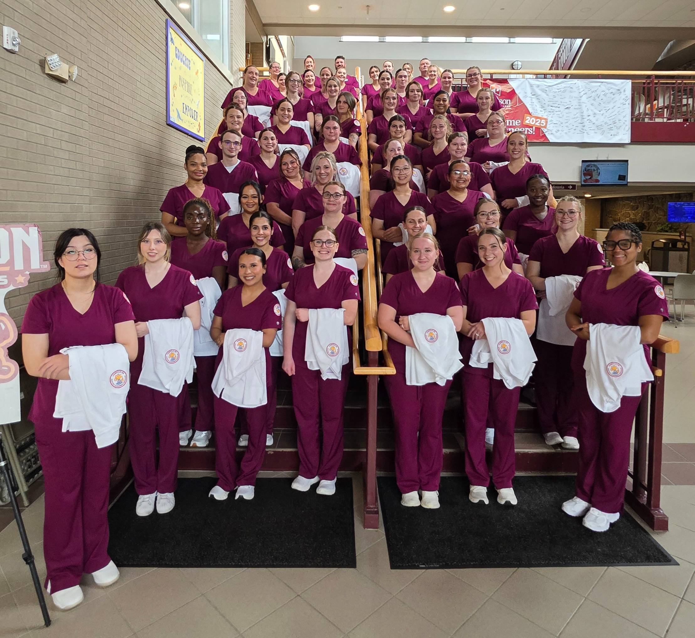Group Photo of Freshman at JCC's White Coat Ceremony